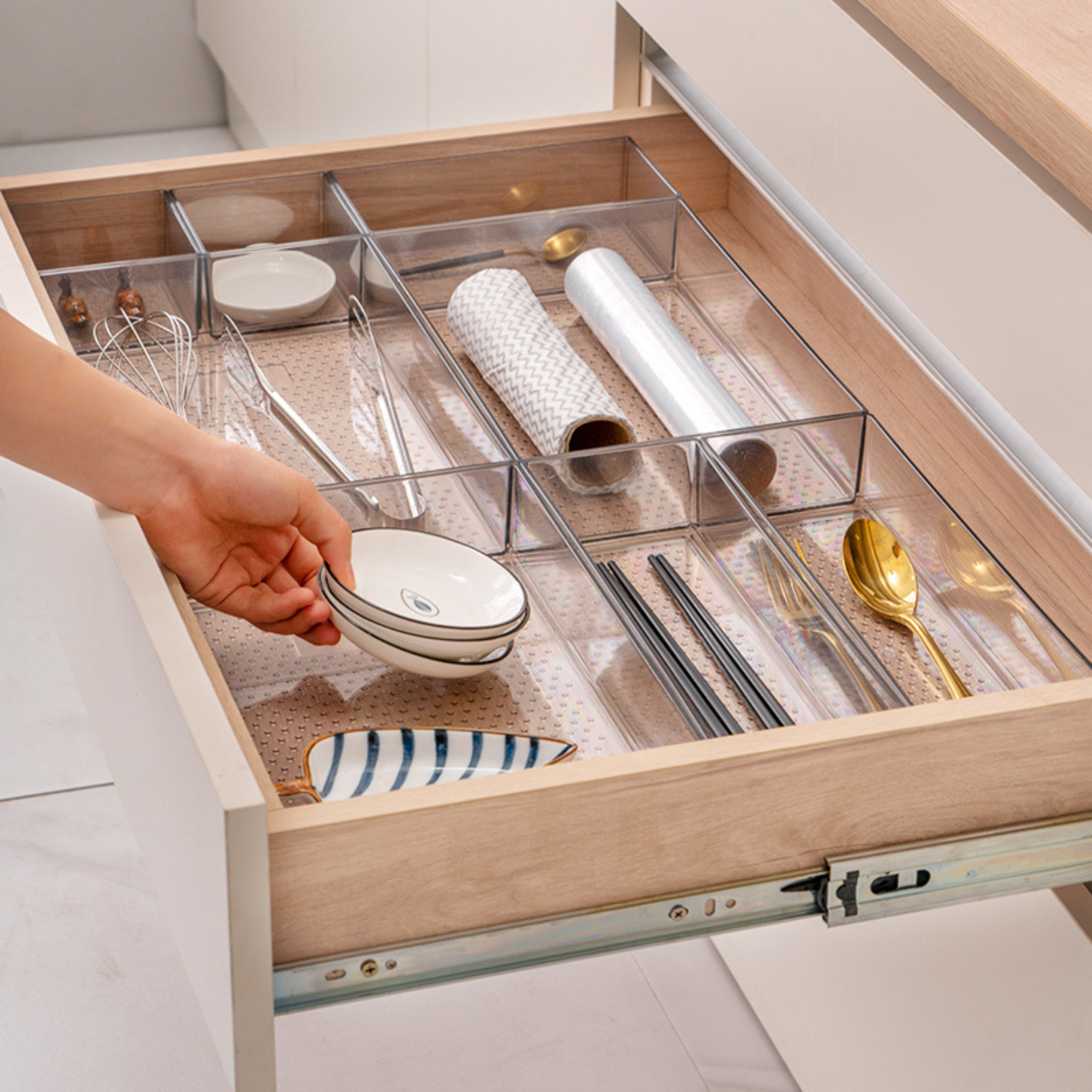 Clear Drawer Organiser – Compact Size