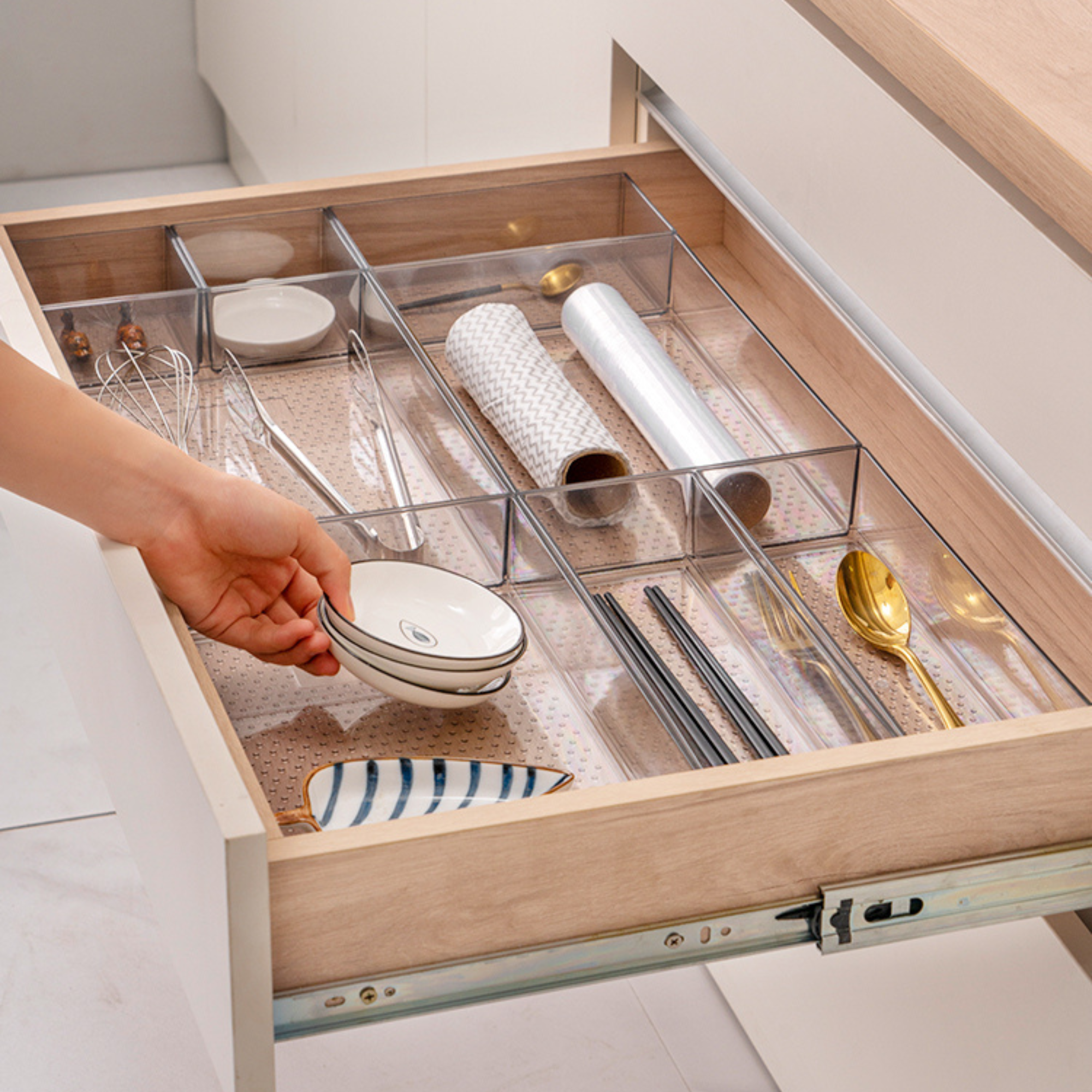 Clear Drawer Organiser – Compact Size