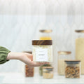 600ml Glass Pantry Jar – Acacia Screw Lid